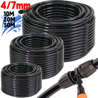 10/30M Garden Watering 4/7mm Hose DIY Arbitrary Length PVC Micro Irrigation Pipe for Greenhouse Drip System Sprinkler Tube
