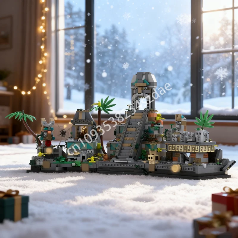 

1322pcs MOC Jungle Ruins Traps Adventurersed Model Building Blocks Construction Christmas Gifts DIY Toys Creative Education Kids