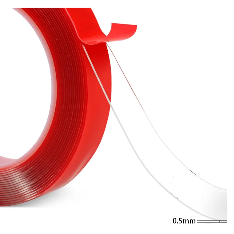1 Roll Double Sided Transparent Waterproof Tape Is Used For Home Office Wall Decoration, DIY Crafts, And Car Glass Decoration - Image 3
