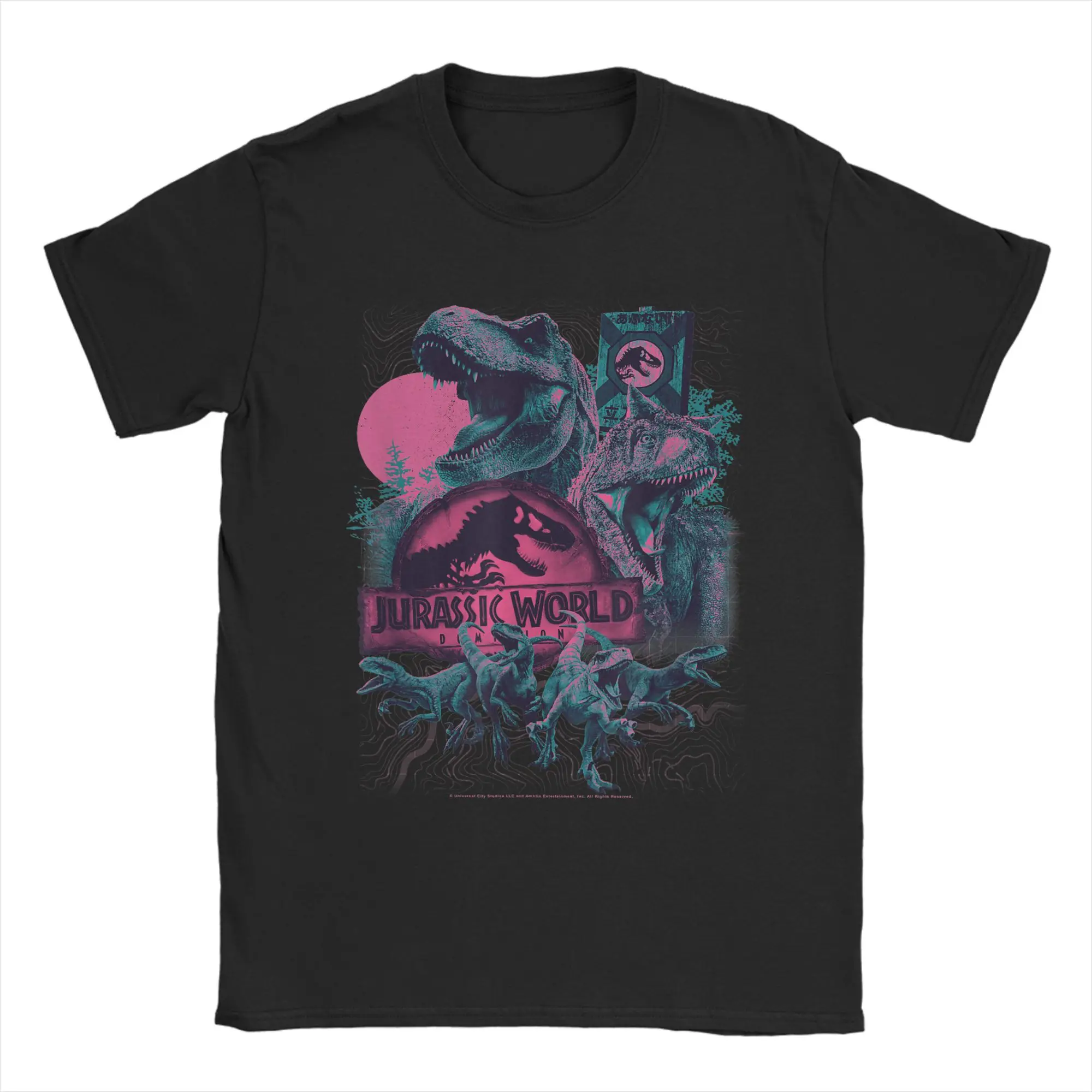 

Jurassics World Dominion Unstoppable Dino Attack Poster T Shirt Summer Cotton T-Shirts Men Casual Tshirt Short Sleeve Clothes