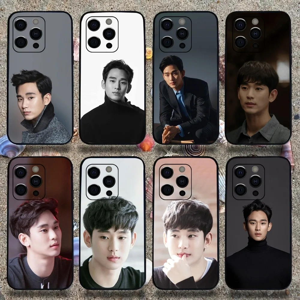 

Korean actor K-Kim Soo H-Hyun Phone Case For Apple iPhone 15,14,13,12,11,Pro,X,XS,Max,XR,Plus,Mini Soft Black Cover