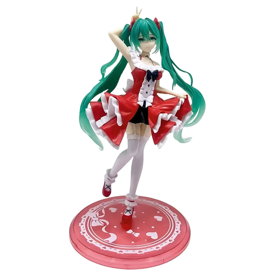 Hatsune Miku Lolita, colección de Anime de moda, modelo lindo Kawaii, adornos de escritorio, juguete