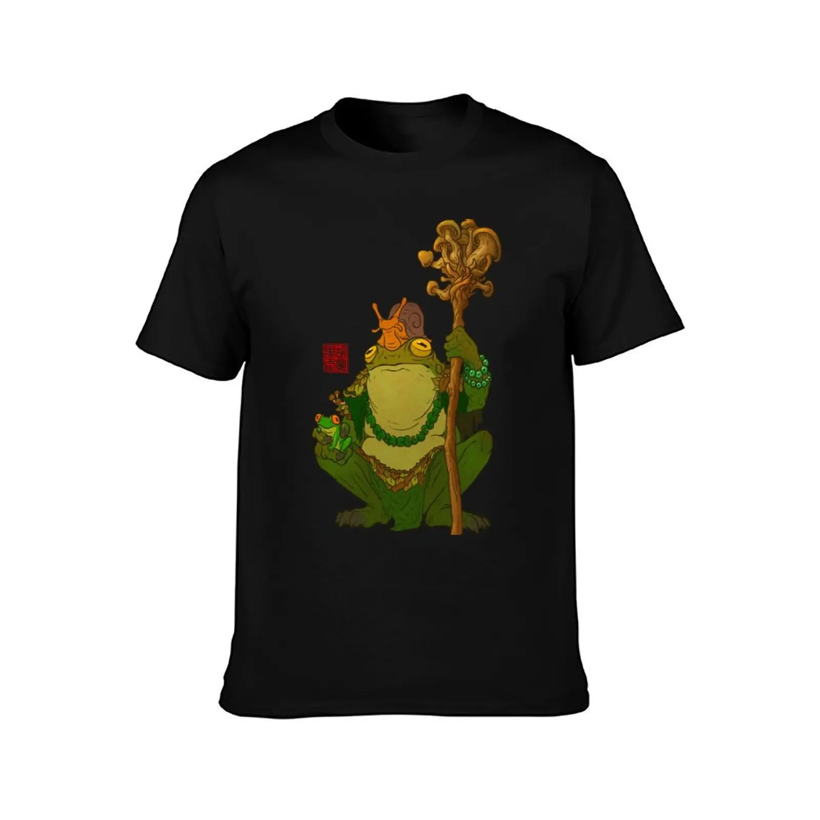 Frog Druid Shaman Witch Doctor T-Shirt Stylish Print Short Sleeve Tee T-Shirt