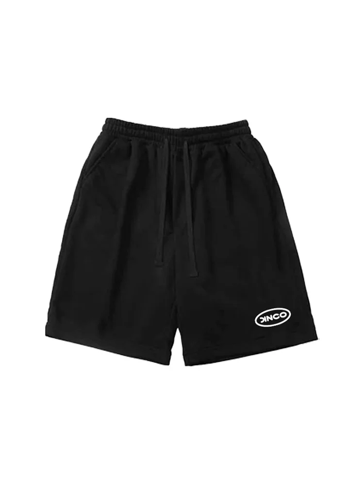 ملابس خارجية من القطن الخالص للرجال صيفية رفيعة وفضفاضة ومستقيمة غير رسمية من القطن الخالص بأرجل واسعة وسراويل بخمسة أرباع #5