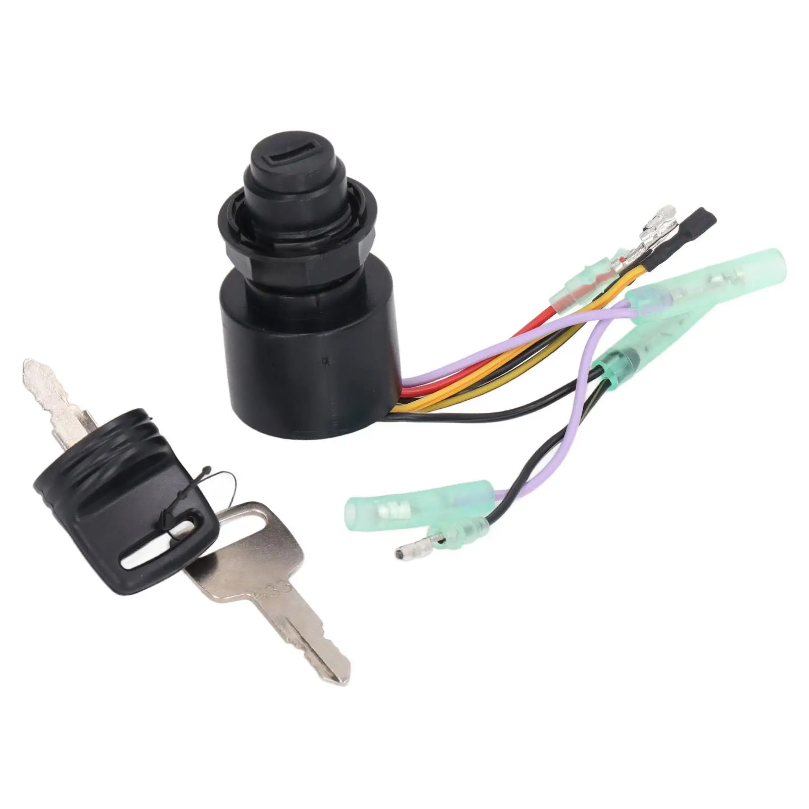 3-Position for outboard Engine Ignition Switch - ABS Metal Boat Motor Control Box Assembly