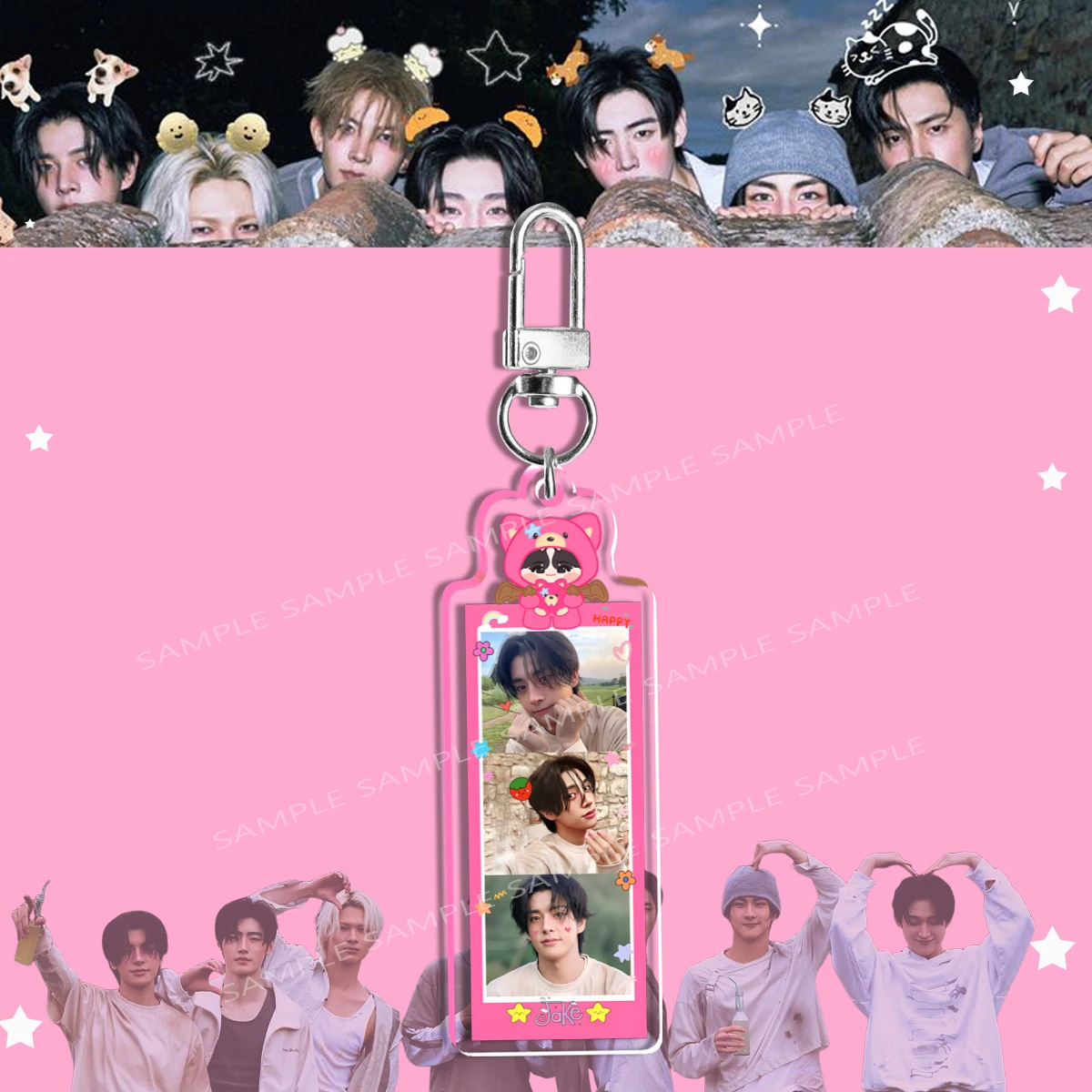 Kpop Acryl Sleutelhanger THE SIN: VANISH Album JUNGWON HEESEUNG JAKE Ni-ki SUNGHOON SUNOO Jay Sleutelhanger Hangertje Fans Cadeau Merchandise - afbeelding 1