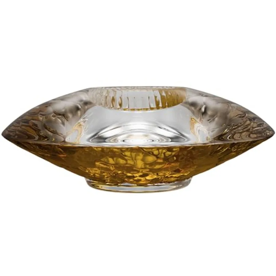 Discus Votive Tealight Candle Holder Made from Crystal Modern Statement Pcs Decor Shelf Decoration and Table Centerpiece 1.75