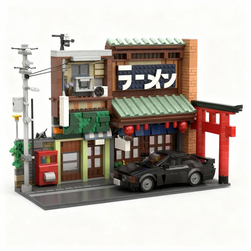 Kids Education In Japan - 1110pcs MOC WARM CORNERS JAPAN City