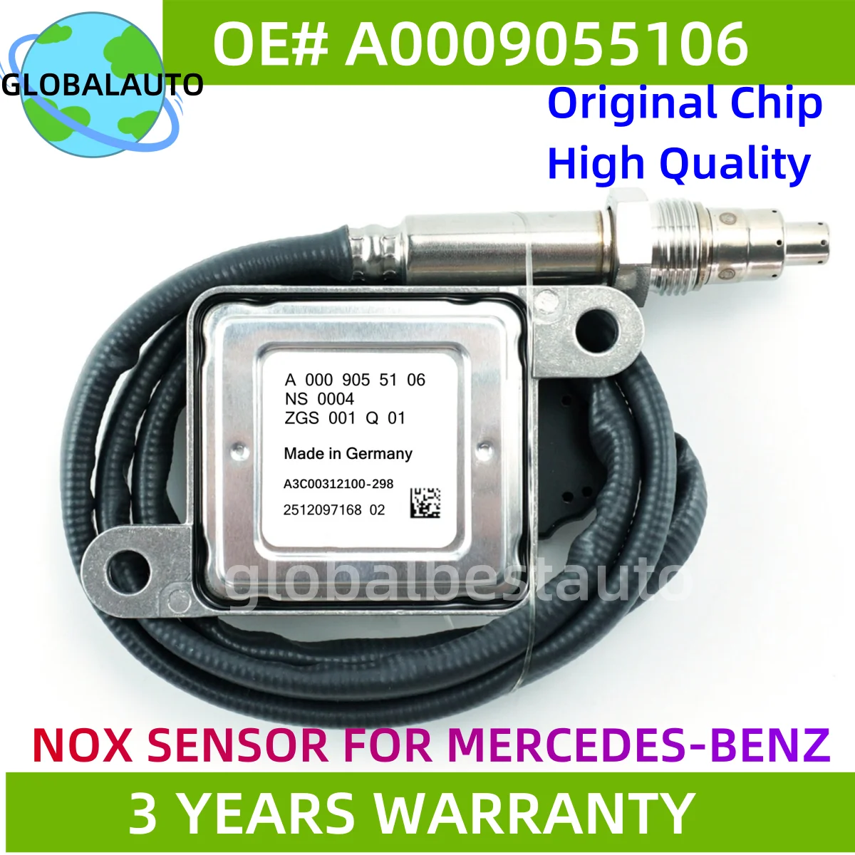 

A0009055106 A0009051512 A0009053606 High Quality For NGK Probe Nox Sensor 0009051512 For Mercedes-Benz GLS Klasse X166 GLS35