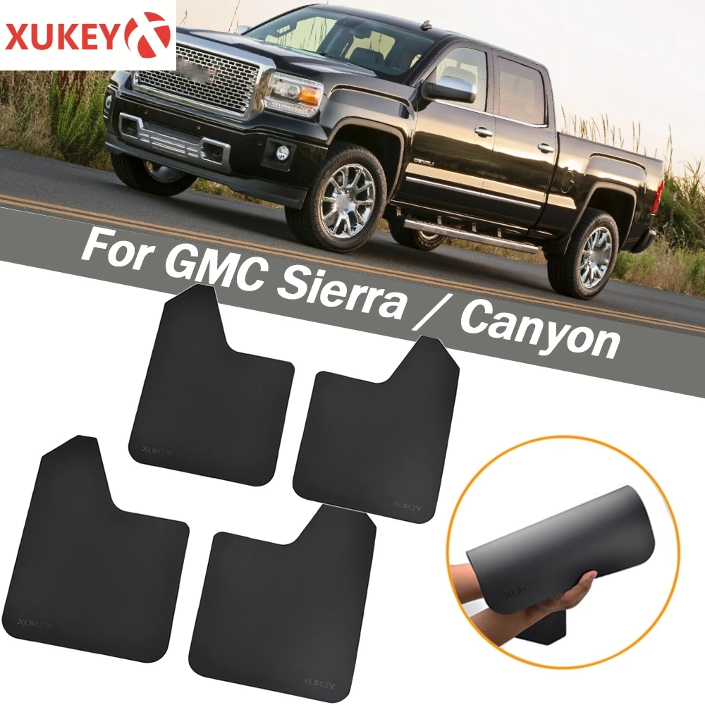 For GMC C/K Sierra Canyon 1500 2500 1500HD 5500HD 6500HD HD C3 Denali Mud Flaps Mudflaps Splash Guards Mudguards Fender Flares