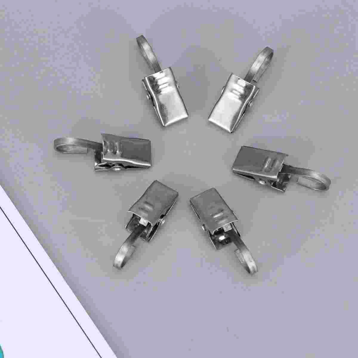 

20 PCS Window Blinds Drapery Ring with Clip Curtain Stainless Steel Hook Curtains