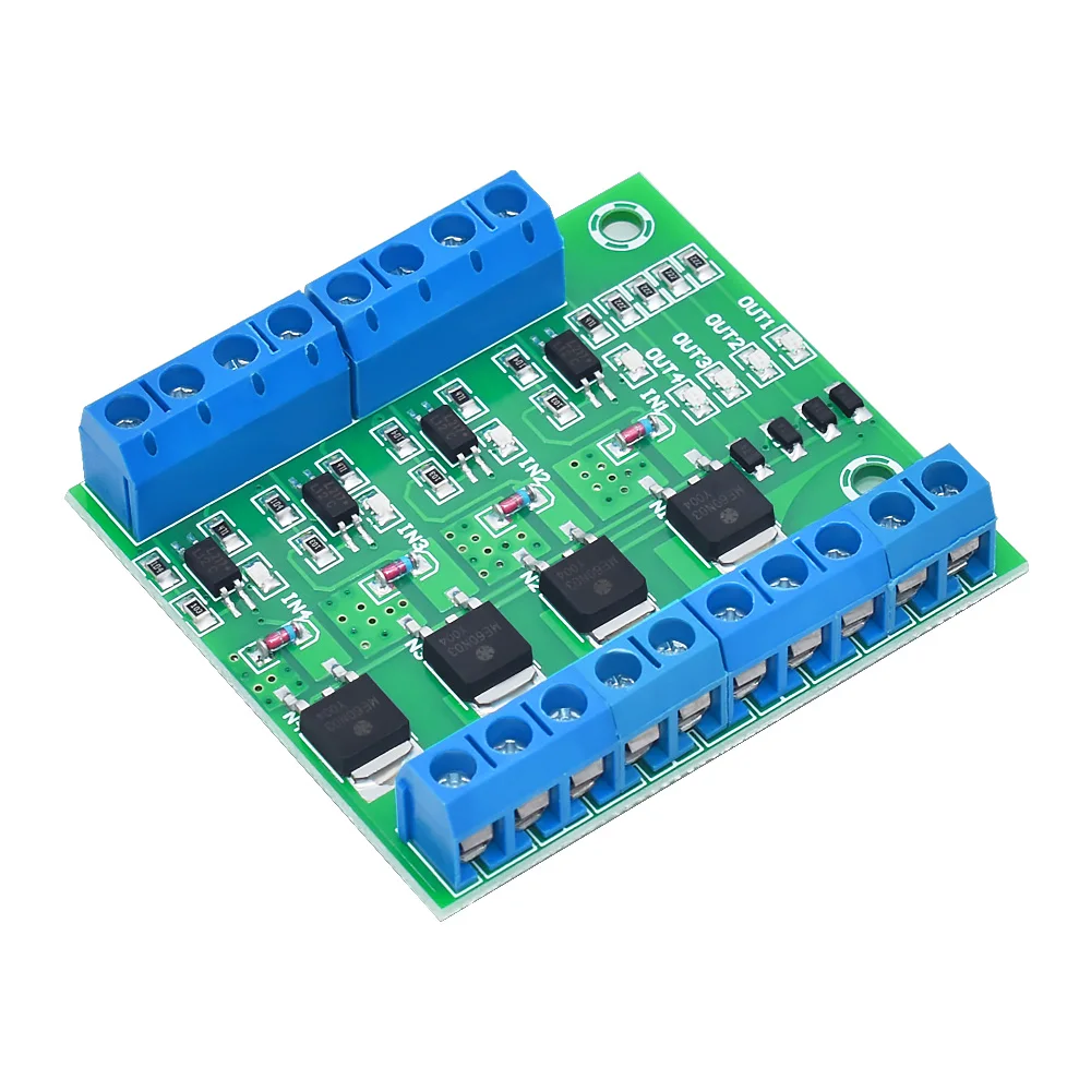 4-drożny moduł izolacyjny transoptora Mos Pwm 3-20V 10A Fotoelektryczny izolator Houder Rail Plc Drive Motor Board