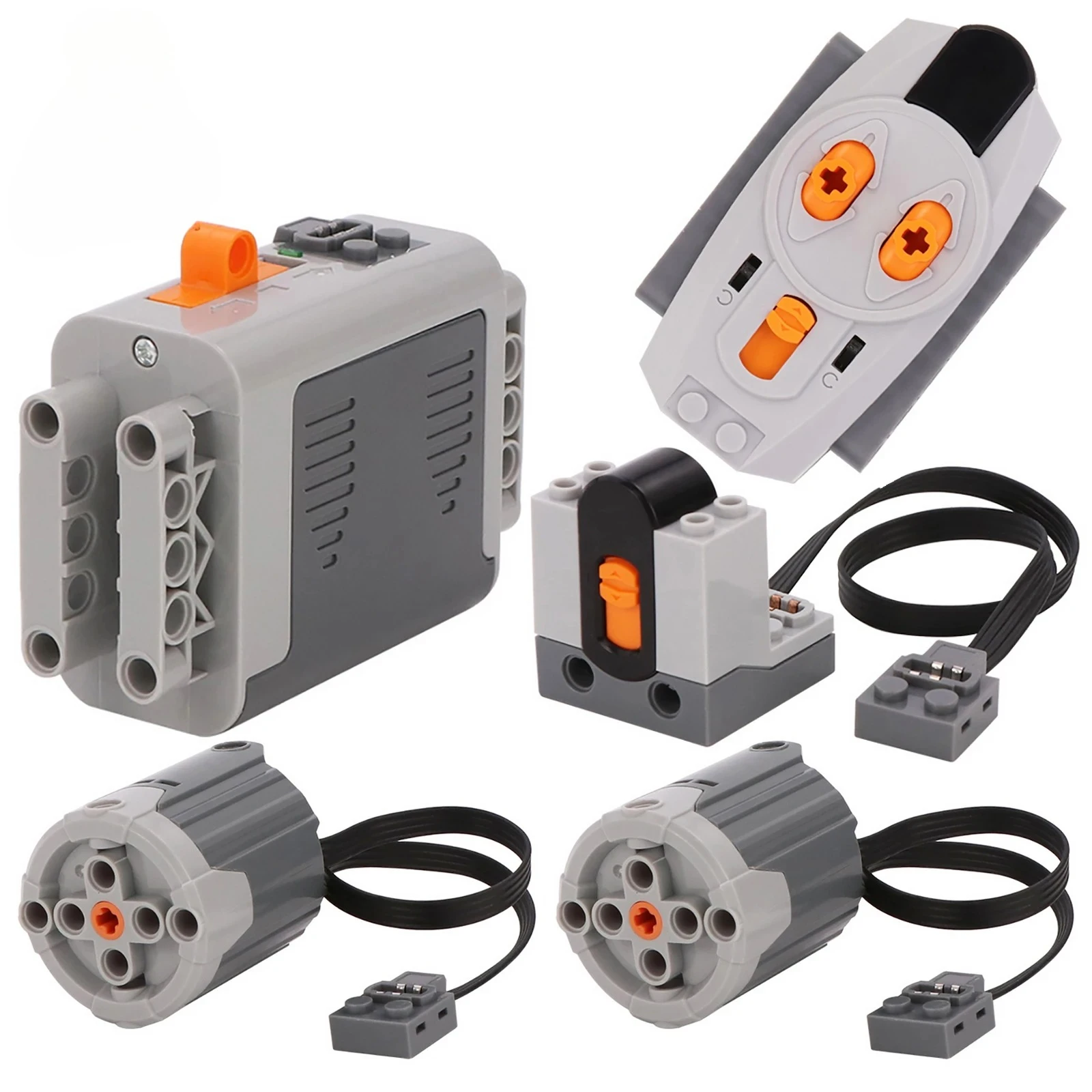 

5 in1 Power Functions Set with IR Remote Control/Receiver/XL Motors/AA Battery Case for DIY Car Building Blocks (8882 8881 8885)