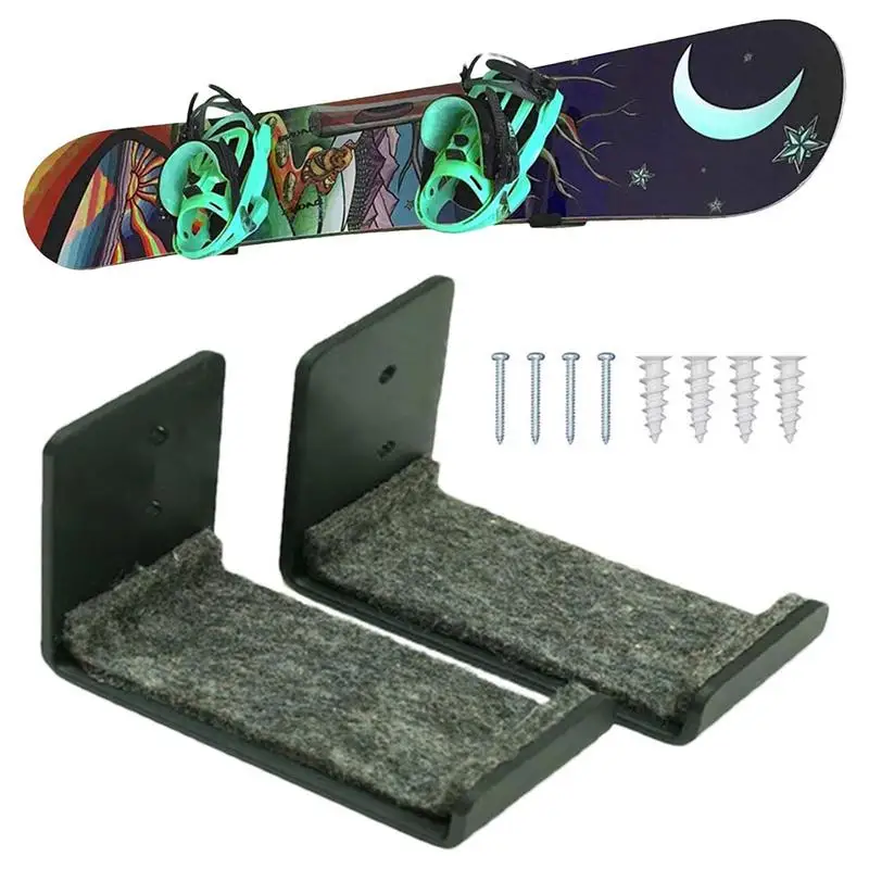 Snowboard Storage Rack Reliable Protection Heavy Duty Snowboard Wall Mount Stand Sturdy Steel Rack Organizing & Displaying Racks