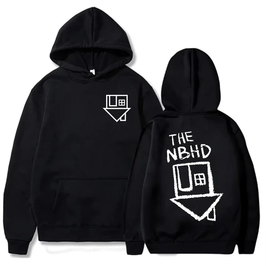 

2025 женская и мужская одежда NBHD The Neighborhood Band с принтом, толстовки унисекс, уличная одежда, зимняя мягкая удобная пуловер с капюшоном