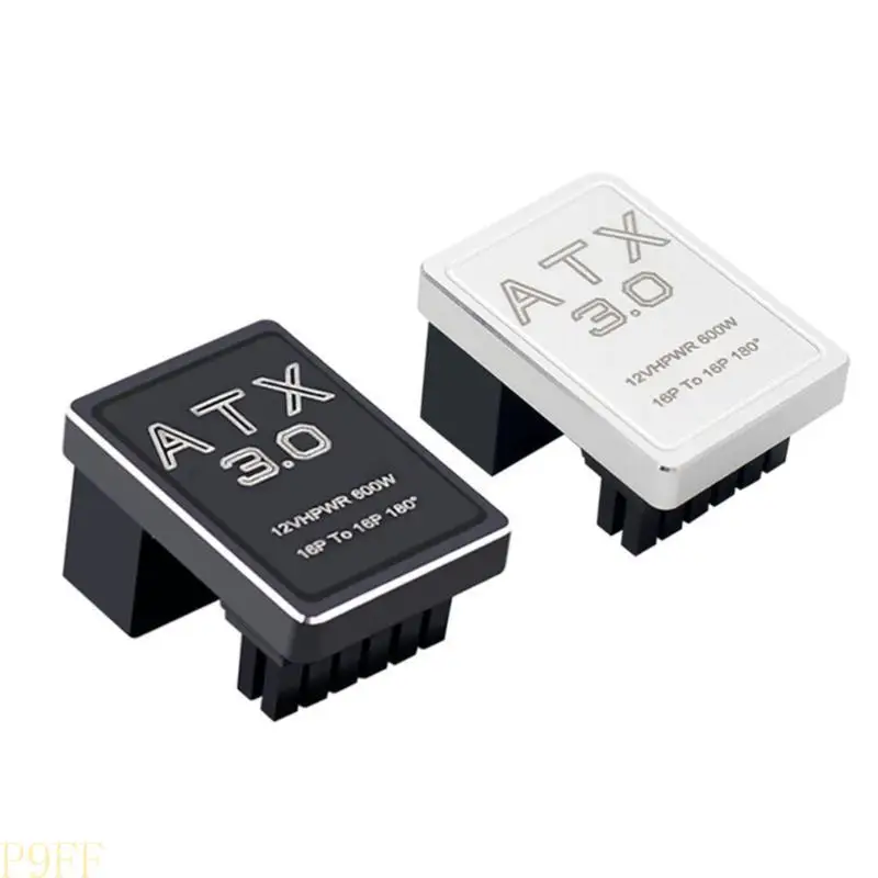 

1pc Graphics Card GPU Power Supply Adapter 180 Degree U Turn Connector 12+4P 16P to 16P for Desktop Chassis Card Wire PH316