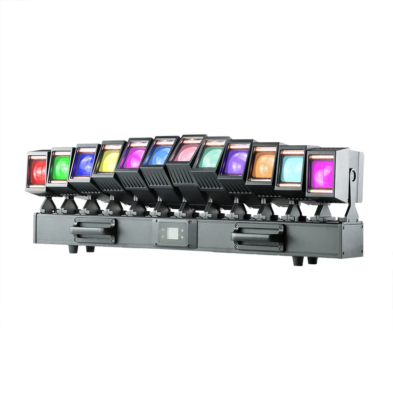 12x60W DMX512 LED Moving Head Bar IP65 RGBW Pixel Bar with Zoom and Ring for Stage Show Events Concert LED Matrix Light