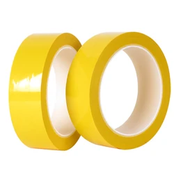 PET Tape 66m/roll Yellow Mylar Sheet10-60mm with Adhesive High Temperature Resistant Electronic Components Fixed Insulation Tape