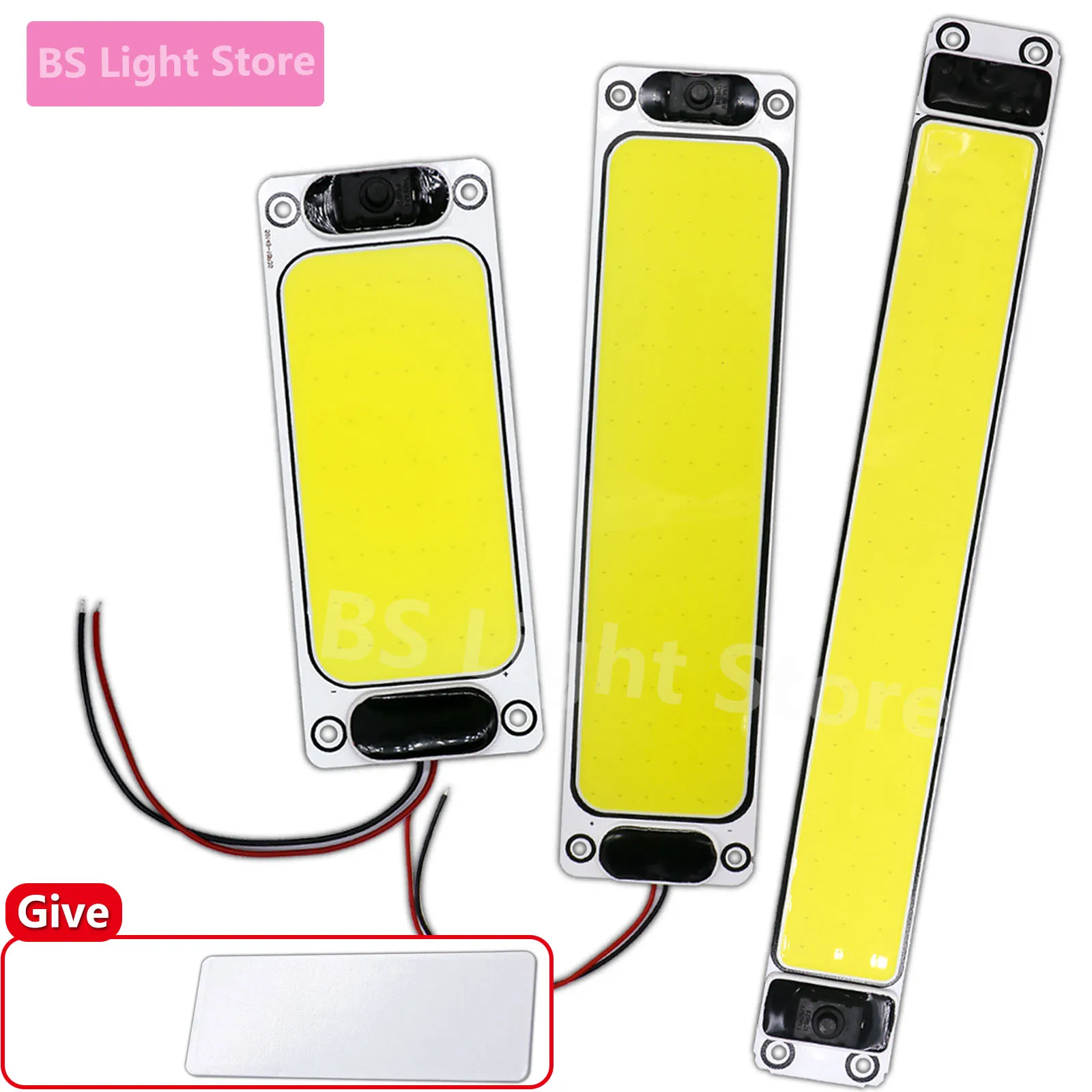 SMD Led White 12v/24v 108/87/54 led Car Interior Lighting Reading Strip Light Interior Light with On Off Switch Van Lorry Truck