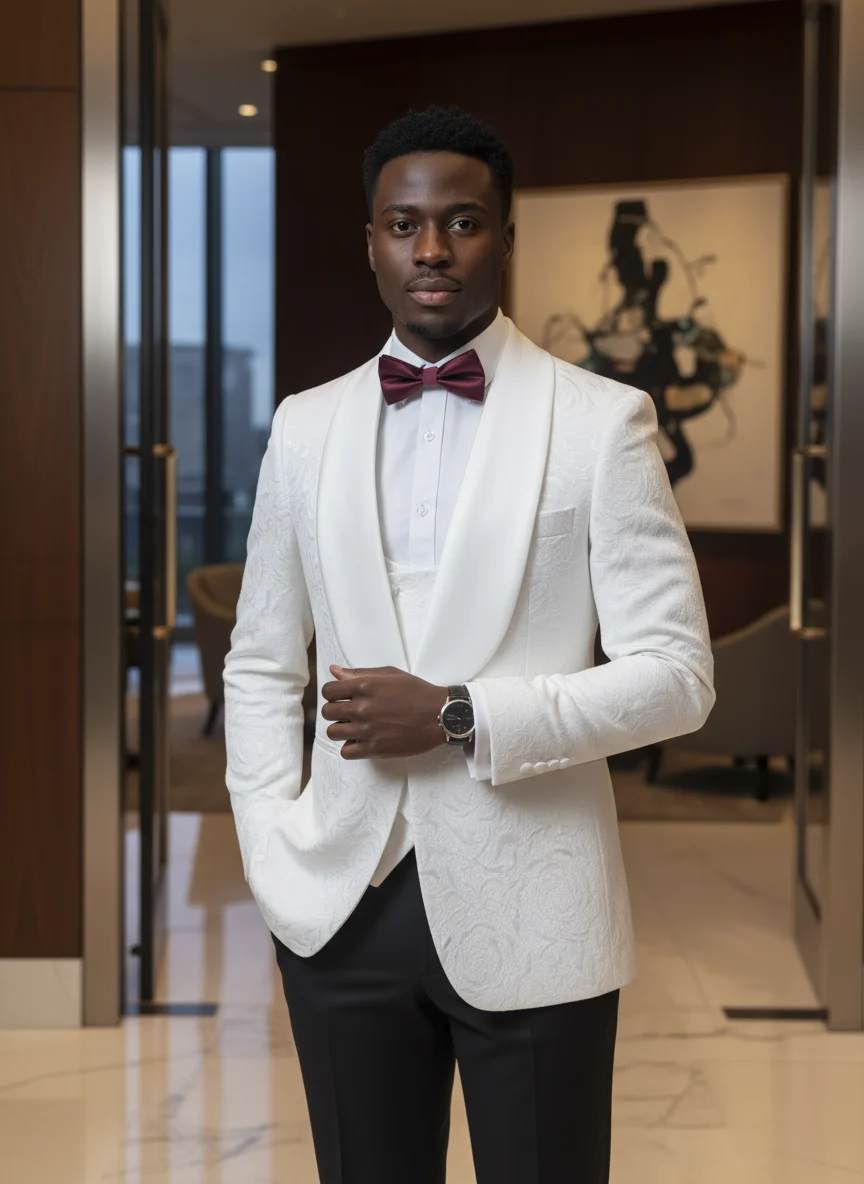 

ST Cassy Мужской Жених Свадебные Блейзеры Ретро Рисунок Фигура Вечернее Платье Смокинг Костюм Для Выпускного Вечера Модный Приталенный Крой (куртка + Жилет + Брюки)