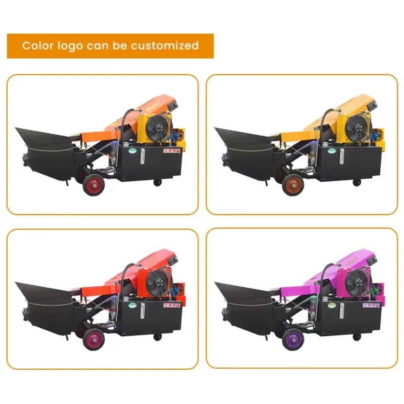 New Widely Used Electric Stationary Concrete Pump with Engine & Motor Customized Voltage High Efficiency 40m3/h Capacity