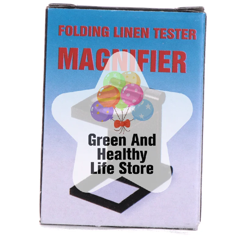 10X 28mm Folding Magnifier Stand Loupe with Scale for Textile Optical Glass Tool