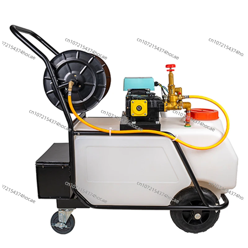 48V/60V/72V Trolley Electric Sprayer, 60L Agricultural Portable Power Pump Sprayer with Battery