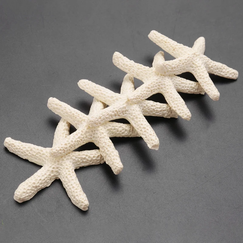 15 Pieces Creamy-White Pencil Finger Starfish For Wedding Decor, Home Decor And Craft Project