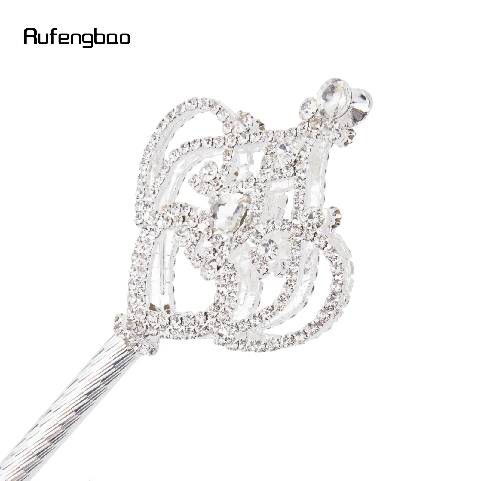 التاج الأبيض سبائك الماس تاج الجنية الصولجانات ل الأميرة الصولجانات لعصا الملاك للحزب زي حفل زفاف عيد ميلاد 50 سنتيمتر