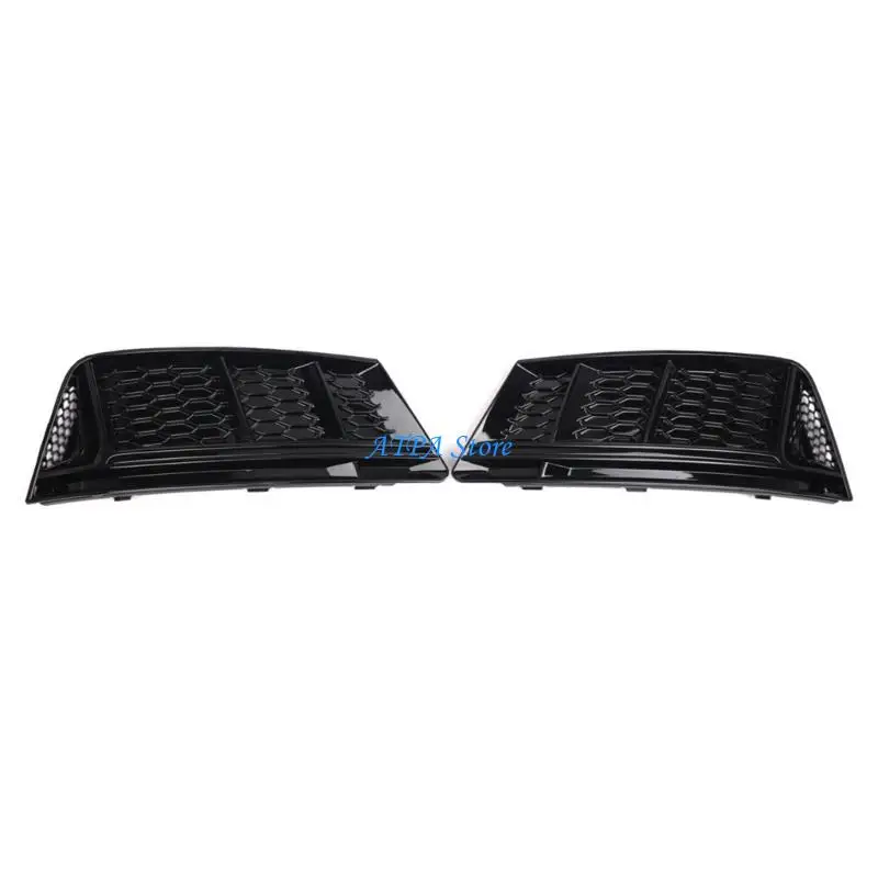 

U13C Auto Fog Lamp Frame Grille Trim ExteriorsLight Cover Air Guide Lower Bumper Grille Compatible for B9 2016 2017 2018 Part