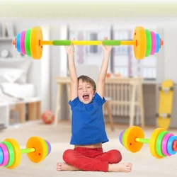 Manubri pesanti regolabili attrezzature per l'allenamento per bambini bilancieri giocattolo per esercizi per strumenti ginnastica per l'allenamento del braccio piccolo