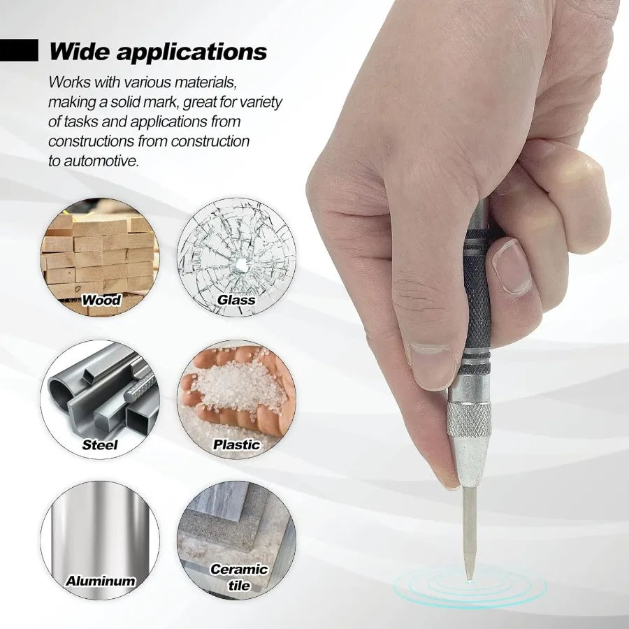 2 عبوة من ثقب المركزي الأوتوماتيكي مقاس 5 بوصات عالي التحمل من الفولاذ المحمل بنابض مع توتر قابل للتعديل لـ Precision Mar #4