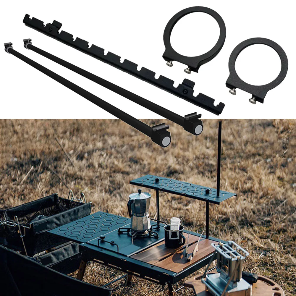 IGT Table Expansion Accessories Aluminum Alloy Lighting Frame Lower Crossbar Side Rack Cup Holder Extended Camping Table