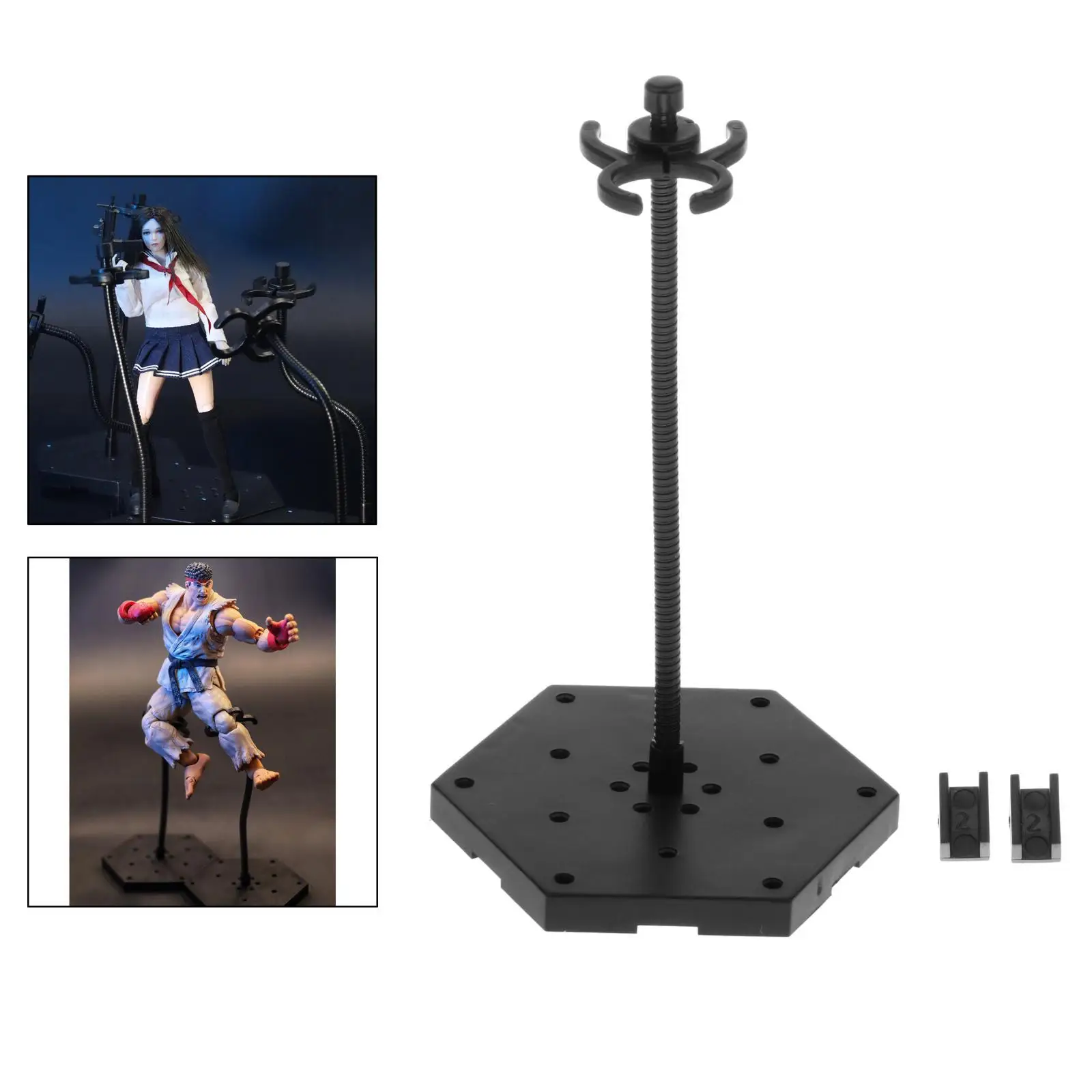Actionfigurenständer 1/ Figuren Puppenkörper Display Halter Metall verstellbares Action Rack