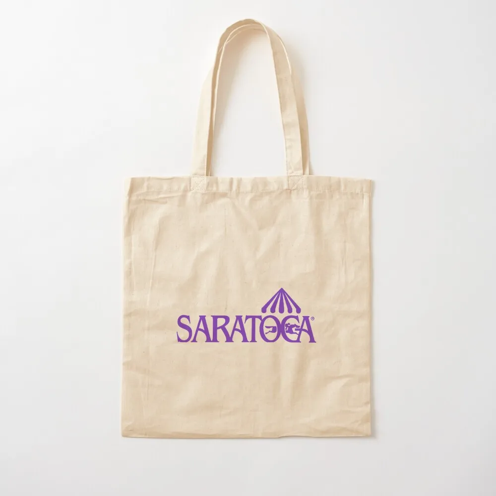 Saratoga Springs Race Track Purple Tote Bag