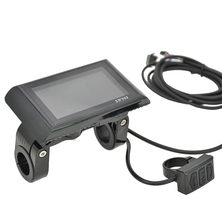 

SW900 LCD Display Meter Control Panel 24 36 48V 52V 60V Electric Scooter 6 Pins Plug Riding Speed Time Power Display