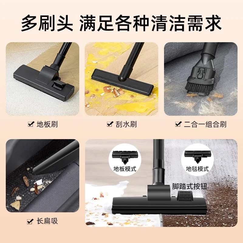 Пылесос для домашнего использования с сильным всасыванием, портативный, мощный, мощный, для чистки швов, коммерческий пылесос