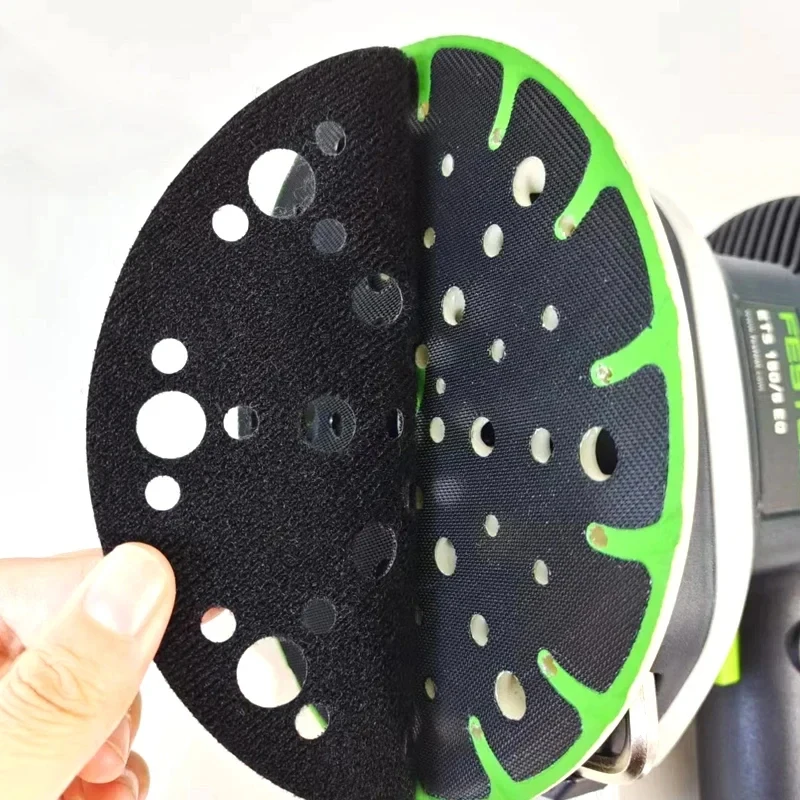 

Dry Grinding Machine Protection Pad Suitable For FESTOOL 6 Inches 48 Holes Sandpaper Machine Tray Pad Round Hole 150mm