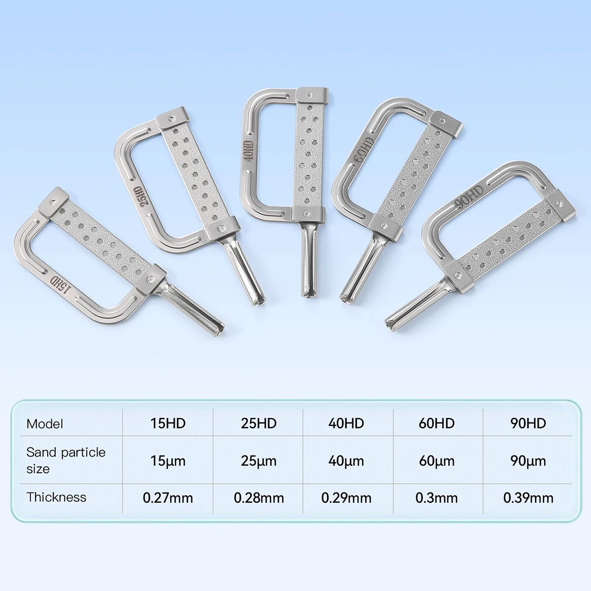 1PC Dental Kieferorthopädische Interproximal Emaille Reduktion Automatische Streifen 15-90 Edelstahl Zahnmedizin Material