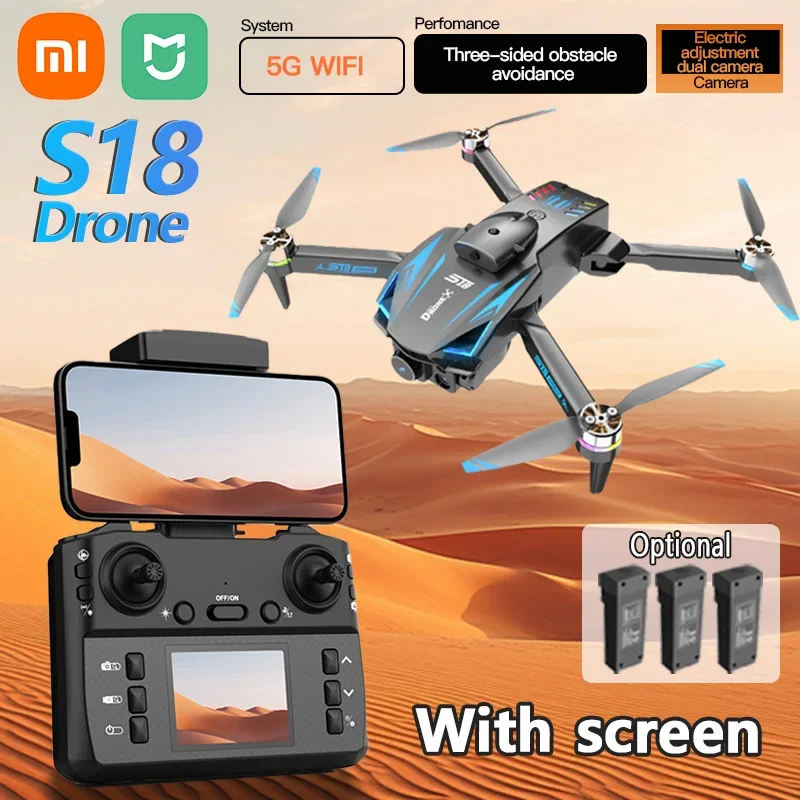 Xiaomi Mijia S18 Drones 8K Camera Profesional Optical Flow Obstacle Avoidance Brushless Foldable Quadcopter RC Dron Wish Screen