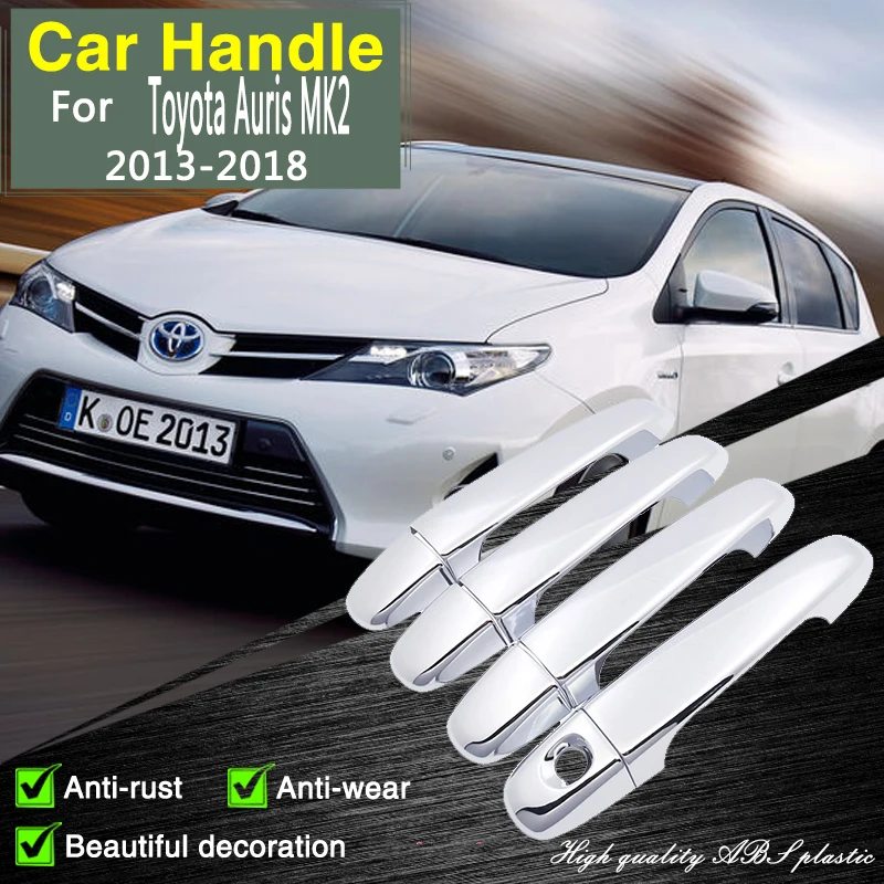 

for Toyota Auris MK2 E180 Corolla Scion iM 2013~2018 Chrome Door Handle Cover Accessories Rustproof Stickers Decorative Catch