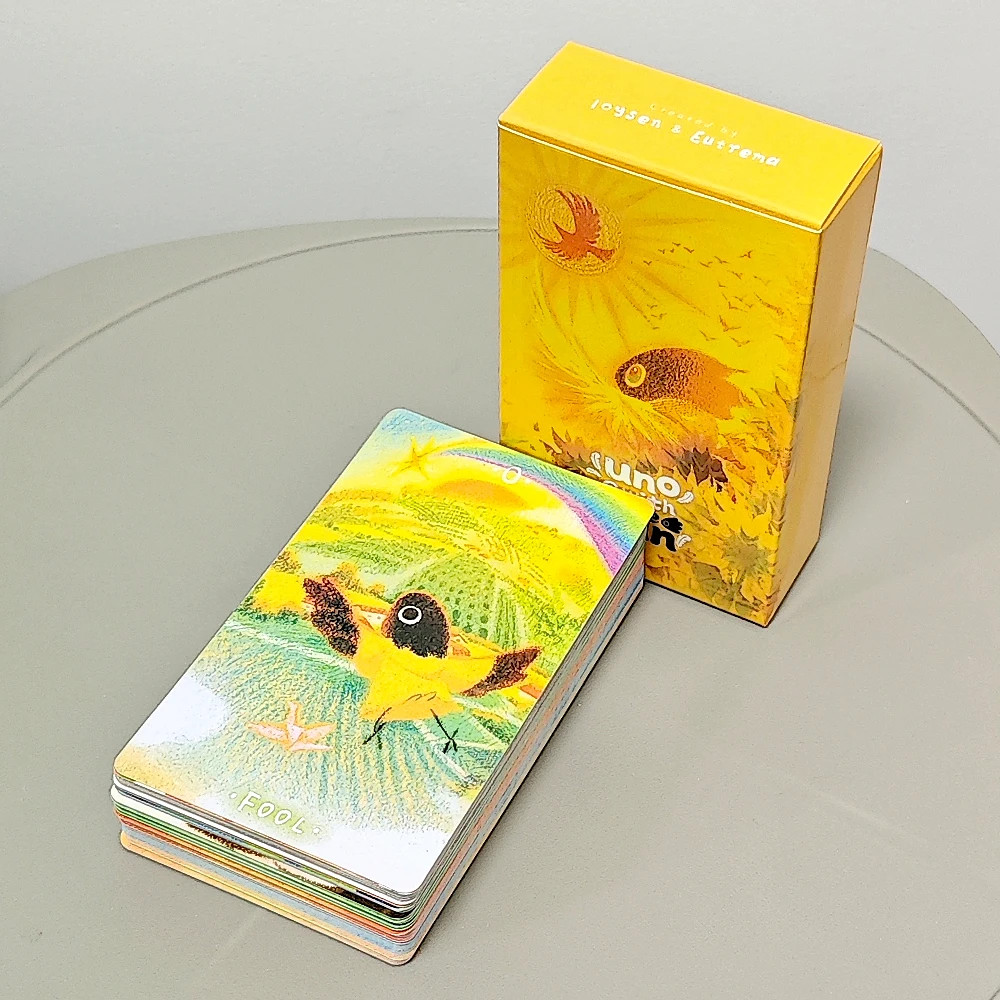 

Uno с Солнцем Таро 10,3*6 см, 78 шт. Очаровательные карты Таро на основе системы гонщика, несмываемый химерный стиль