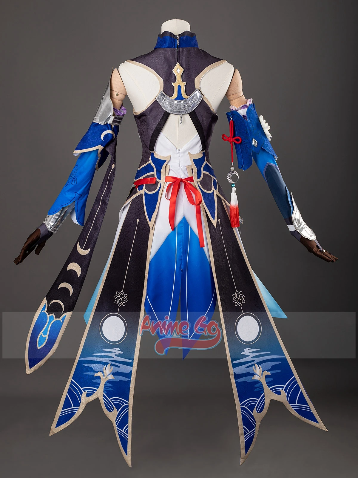 Jingliu Star Rail Cosplay Costume Game Honkai Jingliu Robe Bleue Femmes Halloween Party Outfit C08287E-B