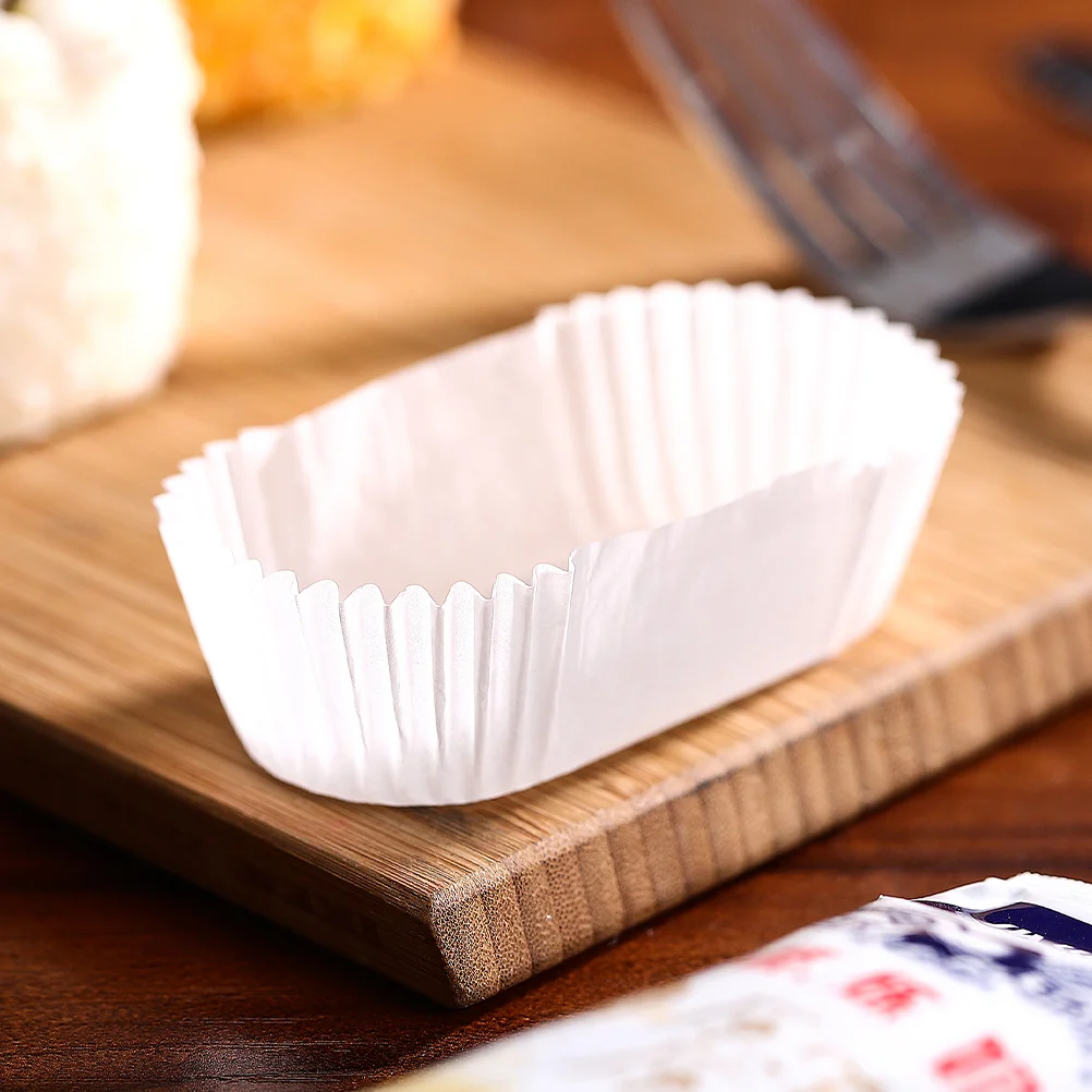 

2000 Pcs Brushed Cake Cups Decorative Cupcake Liners Boat Shape Paper Bread Pan Dessert Bowls Case Muffin Tray