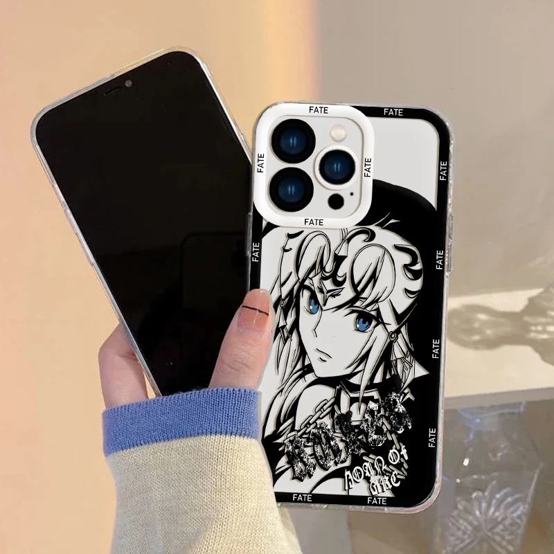 Cartoon Anime Game F-Fates Sabers Phone Case For iPhone 15 14 13 12 11 Mini Pro Max X XR XSMax 6S 6 7 8 Plus Transparent Cover