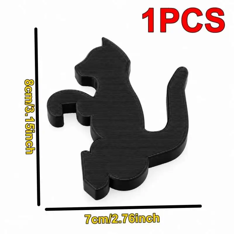 Cat Shaped Bathroom Hook Fits Glass Within 7mm Punch Free Towel Hanger Household Bath Storage Holder