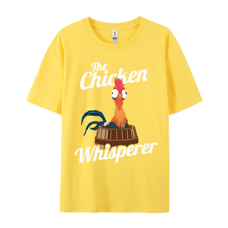 The Chicken Whisperer T-shirt Fitted Funny Men Graphic Fashion New 100% Cotton T Shirts O-Neck Harajuku T-Shirt