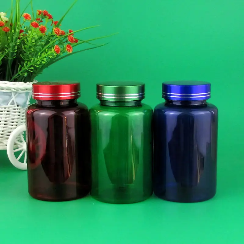 10/25/50 個空の緑のプラスチックカプセル包装ボトル高品質保存容器詰め替えボトル包装容器