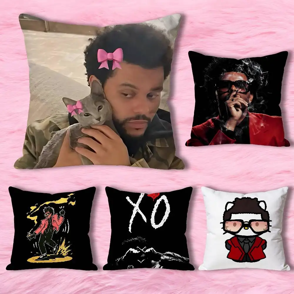 

Singer The W-Weeknds-S Anime Celebrity Merchandise All-Match Printed Pillow Case Sofa Car Office Room Decoration Protector