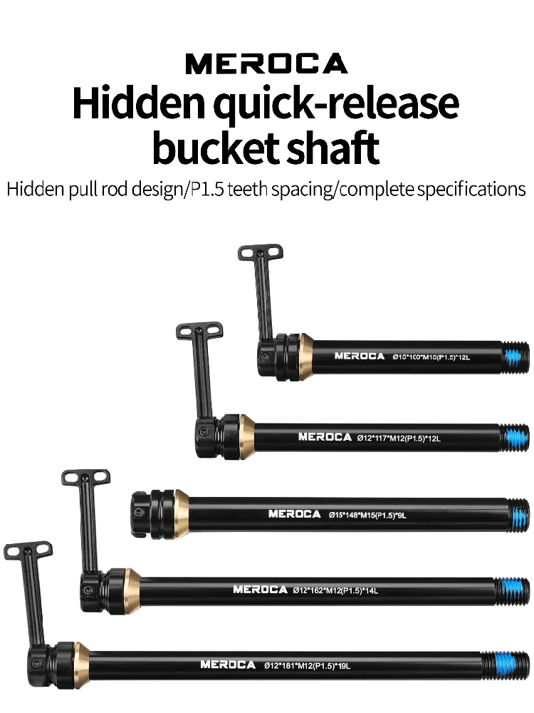 AliExpress NONE Quick-release Thru-axle Rod For Bicycles 12/15MM Ultralight Aluminum Alloy QR MTB Road Bike Hidden Thru Axle Rod Accessories